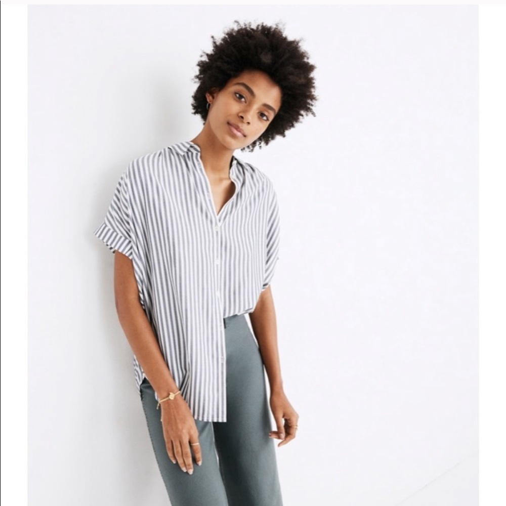 Madewell central drapey shirt xs